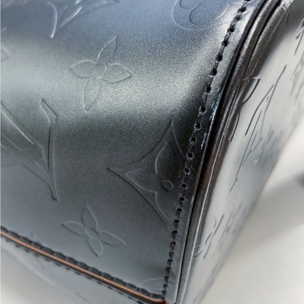Dark Gray Louis Vuitton Monogram Mat Stockton Tote Bag - Picture 12 of 15